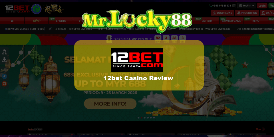 12bet online casino malaysia review